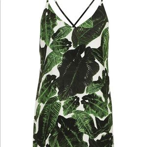 Topshop Palm Leaf Criss Cross dress (size 0)